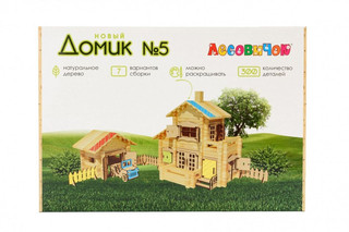 Деревянный конструктор Лесовичок 'Новый домик' №5, 300 деталей 3