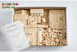 Деревянный конструктор Лесовичок 'Новый домик' №5, 300 деталей 4