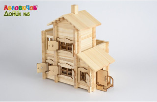 Деревянный конструктор Лесовичок 'Новый домик' №5, 300 деталей 6