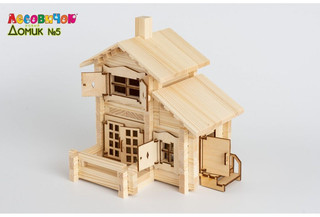 Деревянный конструктор Лесовичок 'Новый домик' №5, 300 деталей 7