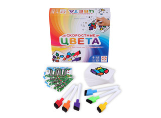 Настольная игра Скоростные цвета (квадратная коробка) 3
