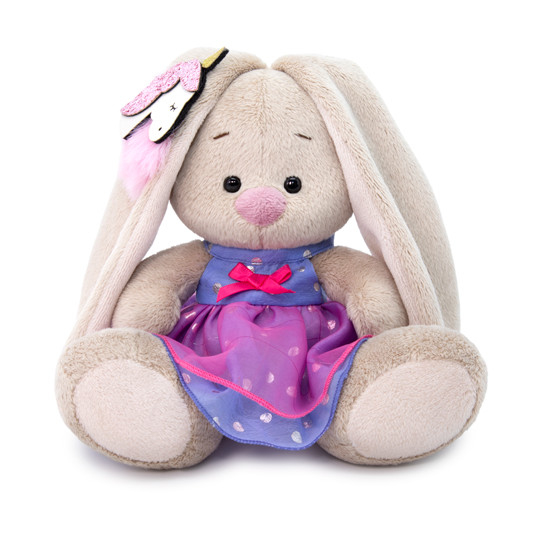 Зайка Ми в платье с единорогом на ушке 15 с