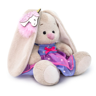 Зайка Ми в платье с единорогом на ушке 15 с 2