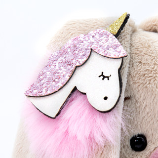 Зайка Ми в платье с единорогом на ушке 15 с 4