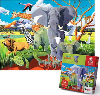 Пазл Crocodile Creek 'Дикое сафари', 500 деталей