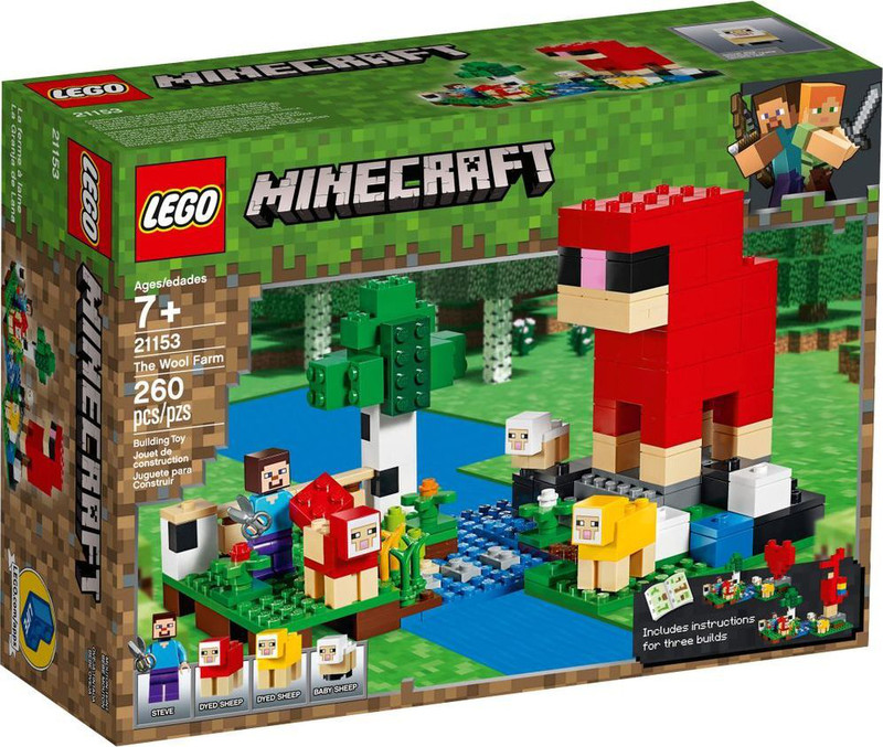 LEGO Minecraft 21153 Шерстяная ферма Конструктор