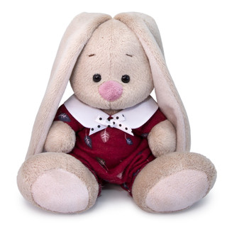 Зайка Ми в комбинезоне с листочками 15 см