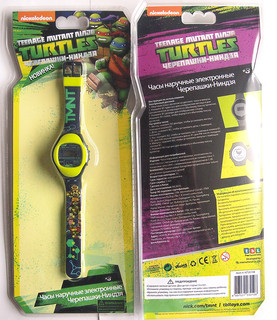 Наручные часы Черепашки Ниндзя, цвет зеленый 2
