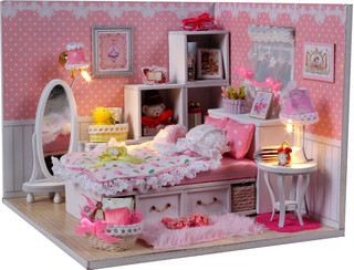 Румбокс 'Комната маленькой принцессы' Интерьерный конструктор Robotime M001 3