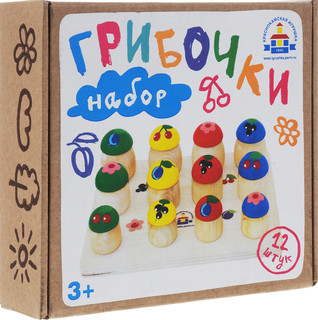 Краснокамская игрушка. Развивающая игрушка 'Грибочки' 5