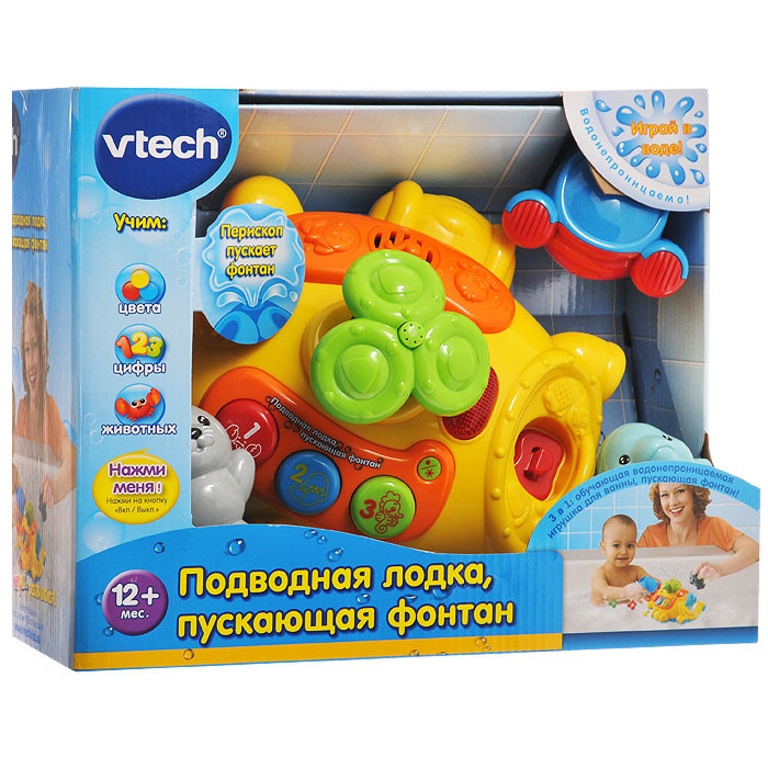 Vtech. Игрушка для ванны 'Подводная лодка, пускающая фонтан'