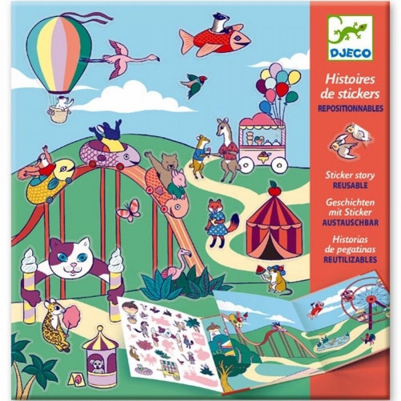 Djeco Набор наклеек 'Ярмарка развлечений'