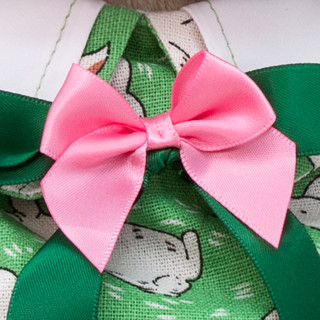 Зайка Ми большой в комбинезоне с кроликами 34 см 4