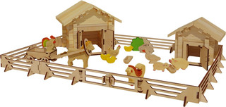 Деревянный конструктор Лесовичок 'Ферма' №2, 135 деталей 2