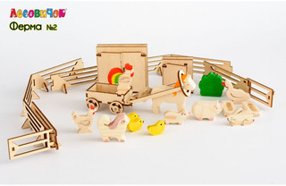 Деревянный конструктор Лесовичок 'Ферма' №2, 135 деталей 7