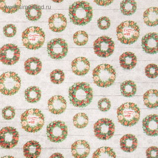 Бумага упаковочная тишью «Счастья в новом году», 50 x 66 см 2