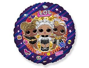 Гламурные подружки LOL, фольгированный воздушный шар