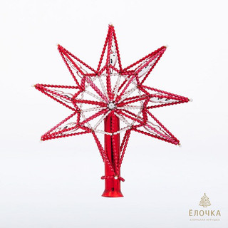 Верхушка 'Звезда' 21.5 см, стекло, артикул С893 1