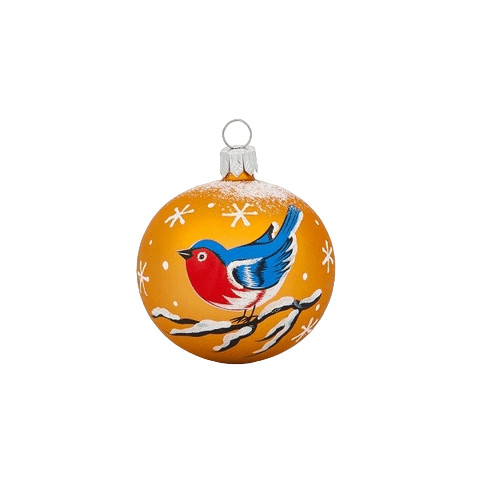 Елочный шар 'Блюз' 6 см, стекло, в ассортименте