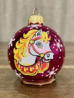 Шар 'Зодиак' (Лошадка) в ассортименте, 6 см, стекло, артикул ...