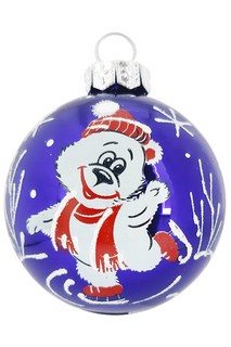 Шар 'Коллаж' 6 см, стекло, арт.С30 2