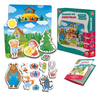 Настольная игра с липучками Сказки. Колобок и Теремок 1