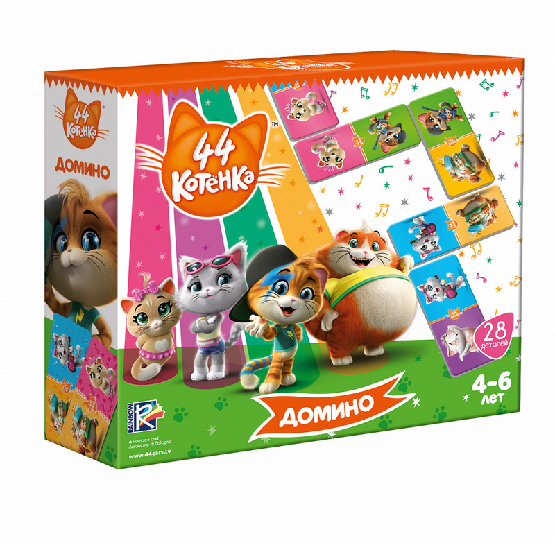 VLADI TOYS Домино 44 Котенка VT8055-06