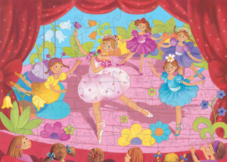 Пазл Djeco 'Балерина с цветами' 2