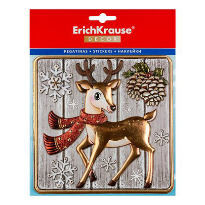 Наклейка новогодняя 'Олененок' ErichKrause