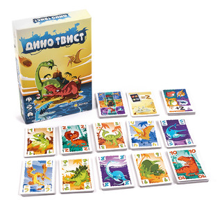 Эврикус Игра настольная Дино Твист 3