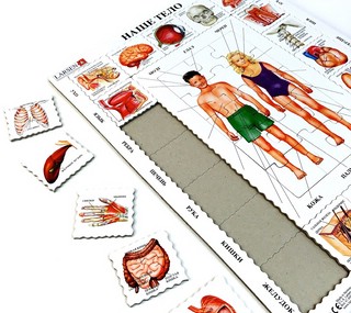 Пазлы для детей Larsen 'Наше тело' 35 элементов, в ассортименте (рус/англ) 3