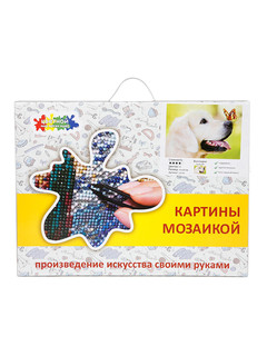 Алмазная мозаика LE093 'Пёс и бабочка' 30 х 40 см  6