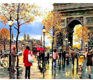 Алмазная мозаика LG113 'Мой любимый Париж' 40 x 50 см