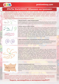 Набор для вышивания VL014 'Маковое настроение' 5