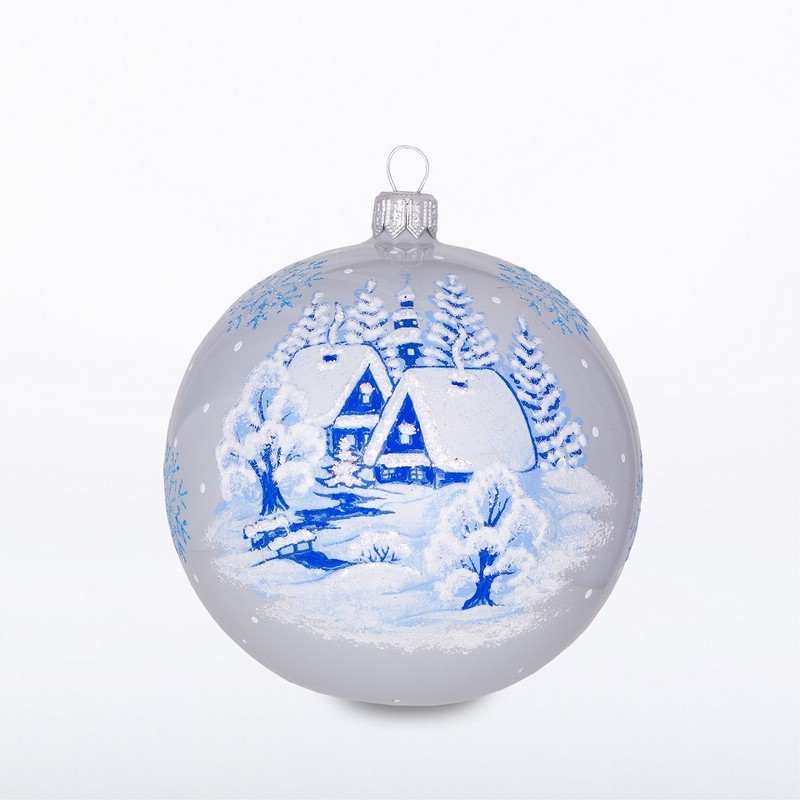 Шар 'Околица' стекло, 9.5 см, артикул С1765