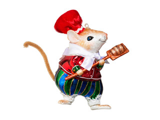 Мышь - пекарь (стекло) 9,6х13 см