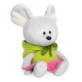 Мышка Пшоня в платье с капюшоном. Размер 15 см 2