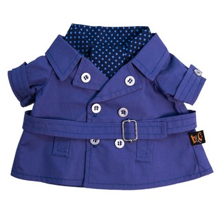 Темно-синий плащ и галстук для Басика. Размер 25 см 1