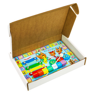 Бизиборд Alatoys 'Учим буквы Три кота' 3