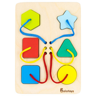 Сортер Alatoys 6 деталей на шнурках 2