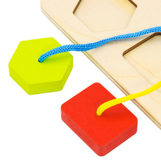 Сортер Alatoys 6 деталей на шнурках 5