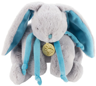 Кролик 30 см серый/бирюзовый, Lapkin  4