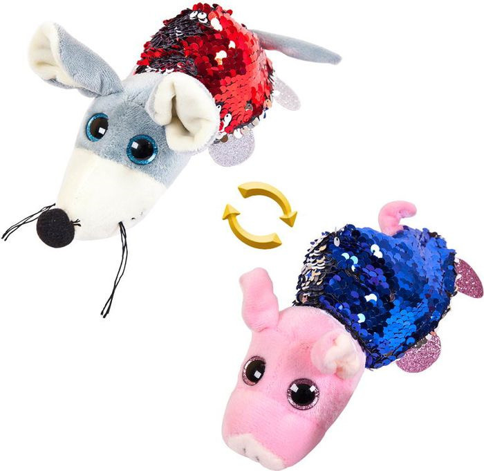 Игрушка-перевертыш Свинка / Мышка 8 см