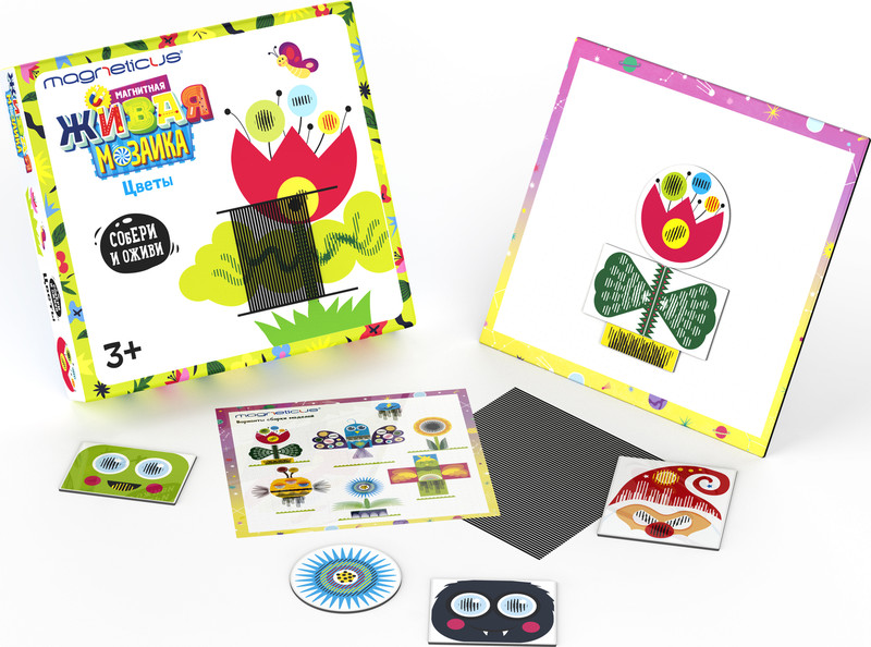 Magneticus. Анимированная магнитная мозаика Цветы
