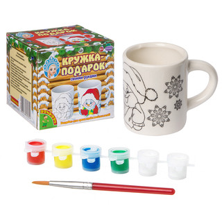 Набор для творчества 'Кружка-подарок' Bondibon (снеговичок) 1