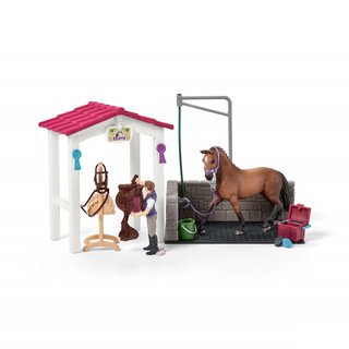Schleich Игровой набор для мойки лошадей со стойлом 42404 2