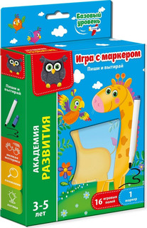 Игра обучающая Vladi Toys 'Пиши и вытирай. Жираф. Базовый уро...