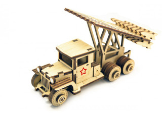 Lemmo Сборная деревянная модель Грузовик Катюша 1