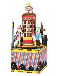 Музыкальная шкатулка Телефонная будка Robotime AM401 1