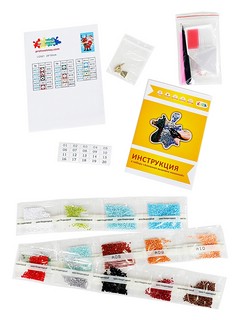 Алмазная мозаика LC021 'Санта на олене' 20 х 30 см 2